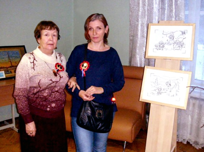 Ольга с учительницей Суворовой