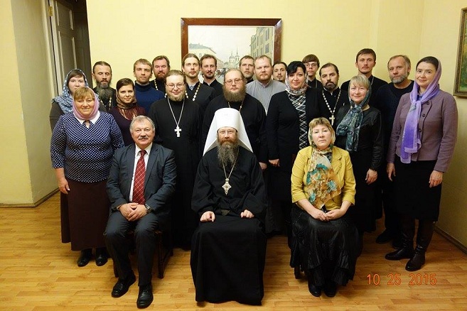 Встреча участников курса с митрополитом Томским и Асиновским Ростиславом 